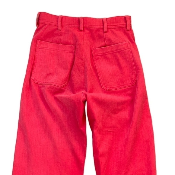 Bellerose Lotan Wide Leg Crop Pants in Red - Picture 6 of 7